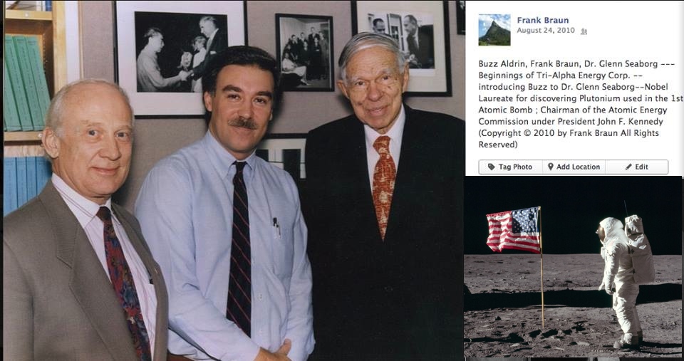 A legacy of innovation - Glenn Seaborg, Frank Braun, and Buzz Aldrin representing scientific achievement